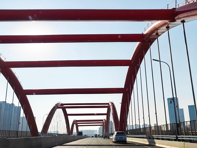 Estructura de acero del puente