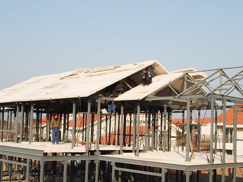  Dibujos de construcción de villas con estructura de acero