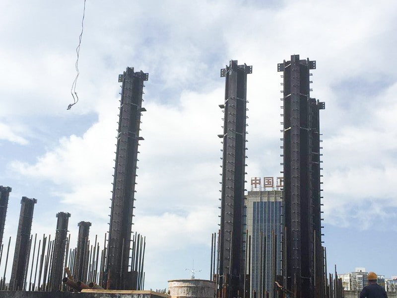 Columnas de hormigón reforzado con acero para la ciudad de Wujiang Mingzhu
